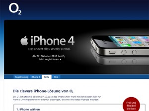 iPhone 4 ab 27.10. auch bei O2 Deutschland