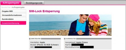 T-Mobile: SIM-Lock Entsperrung online beantragen