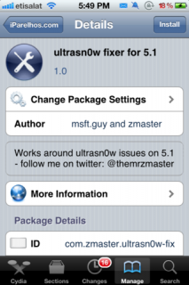 iOS 5.1 Unlock mit Ultrasn0w Fixer for 5.1