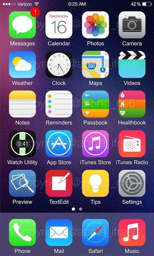 iOS 8: Screenshots sollen Betriebssystem zeigen