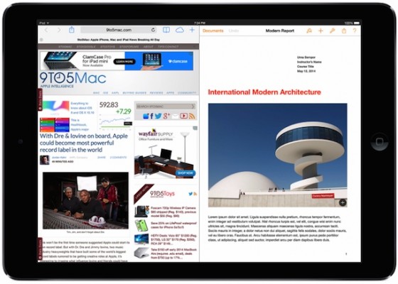 iOS 8: Splitscreen-Multitasking für iPad in Arbeit