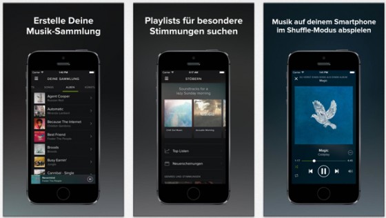 Spotify 1.6: Finnische Sprachunterstützung, Update bei Alben 