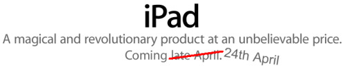 Gibt es das iPad ab dem 24. April in Deutschland und der Schweiz? 