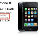 iPhone 3G: Unavailable
