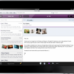 Yahoo! Mail am iPad mit HTML5