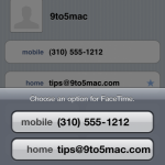 FaceTime mit neuen Anrufoptionen in iOS 4.1