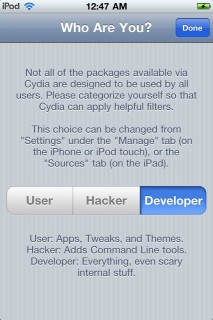 Cydia Update Vorschau: iPhone Screenshot
