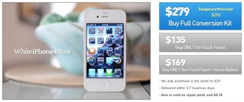 whiteiphone4now: Umbau-Set für ein eigenes iPhone 4 in Weiß