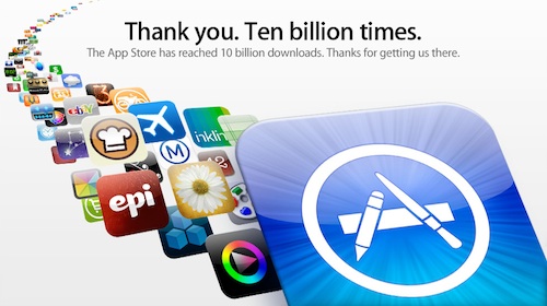 10 Milliarden AppStore Downloads