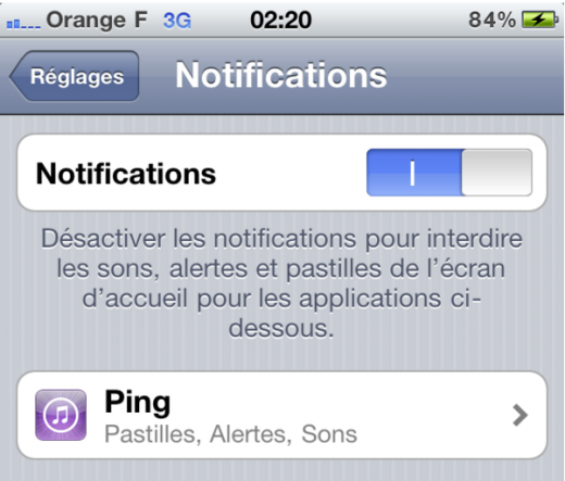 iOS 4.3: Push-Nachrichten für Ping? 