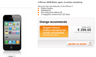 Orange.fr: iPhone 4 Angebot in Scharz und Weiß