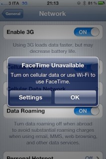 iOS 5: FaceTime jetzt auch über 3G