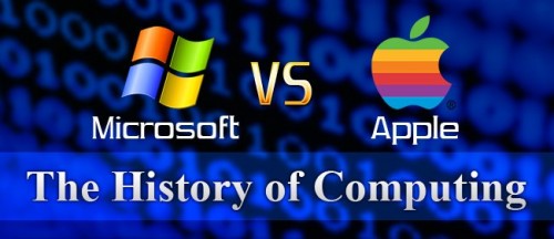 Microsoft vs. Apple - Infografik zur Geschichte der Software-Konkurrenten
