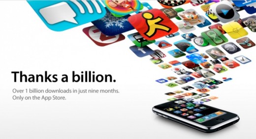 AppStore: Mehr als 1 Milliarden App Downloads gab es bereits