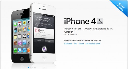 iPhone 4S: Übermorgen vorbestellbar!