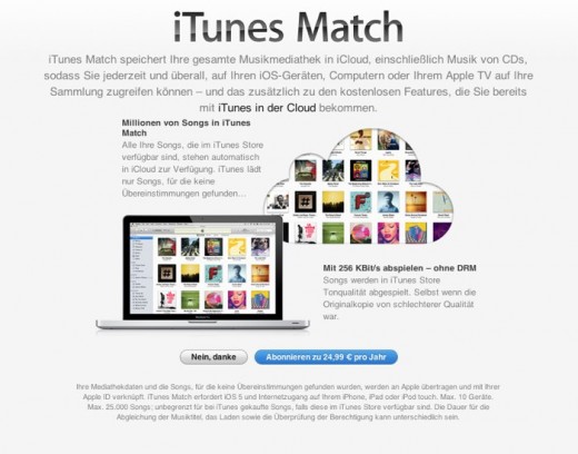 iTunes Match: Ab sofort auch in Deutschland und weiteren Ländern verfügbar