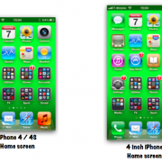 iPhone 5: So würde der Homescreen auf einem 4-Zoll Display aussehen