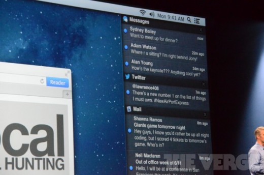 Mac OS X 10.8 Mountain Lion: Jetzt mit Benachrichtigungszentrum
