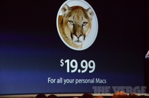WWDC 2012: Verkaufsstart und Preis von Mac OS X 10.8 Mountain Lion