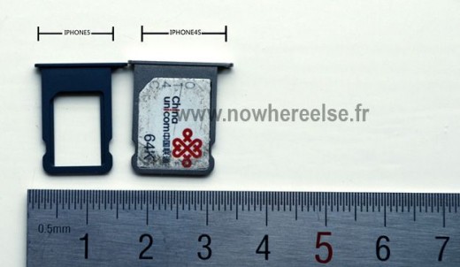iPhone 5 Nano-SIM Karteneinschub geleakt
