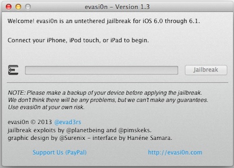 Evasi0n 1.3 Jailbreak: Update für iOS 6.1.1