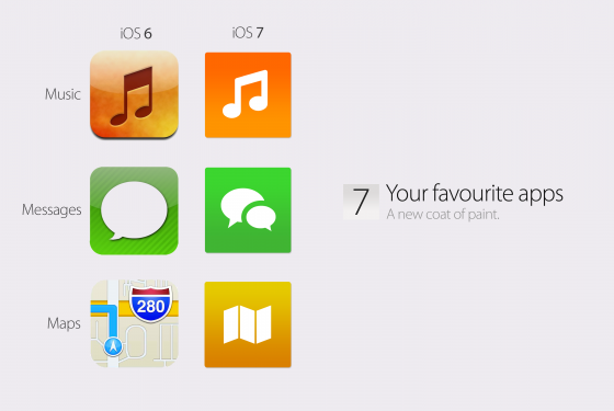 iOS 7 Konzept - Cleaner Look für Apps
