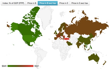 iPhone 5S Preise im weltweiten Vergleich