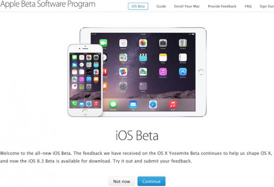 iOS 8.3 Beta 3 steht bereit & iOS 8.3 Open Beta gestartet